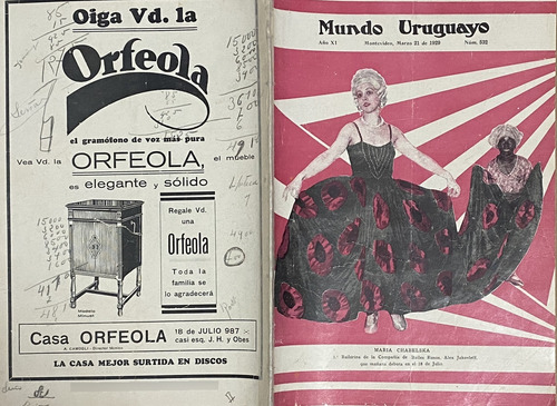 Mundo Uruguayo N° 532 1929 Escudo Familiar Zorrilla Mu10 (Usado)