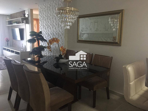 Imagem 4 de 30 de Todo Planejado E Decorado! Vista Mar! Apartamento Com 3 Dormitórios À Venda, 128 M² Por R$ 900.000 - Canto Do Forte - Praia Grande/sp - Ap4135