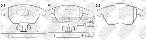 Pastillas De Freno Skoda Octavia Ii 2.0 2005 Nibk Delantera