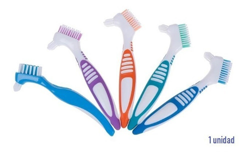 Cepillo Dental Para Prótesis Nuevo Modelo Colores Variados