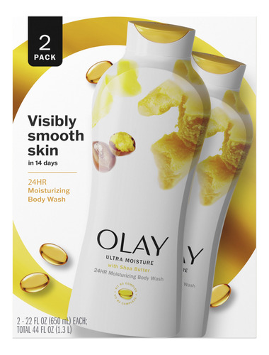 Olay Ultra Moisture Body Wash Con Manteca De Karité, 22 Oz