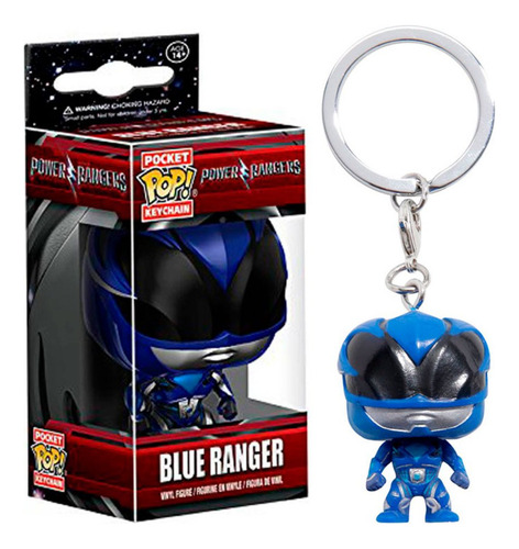 Funko Pop! Keychain Llavero Blue Ranger Power Rangers 5 Cm