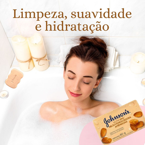 Kit Sabonetes Johnson's AmĂȘndoas Em Barra Nutri Spa 3x80g