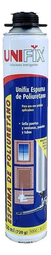 3 Espumas Selladora Poliuretano X 750ml + Limpiador  Unifix