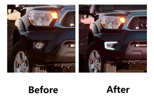 Para Toyota Dynamic Turn Signal Car Drl Led De Conducción Di