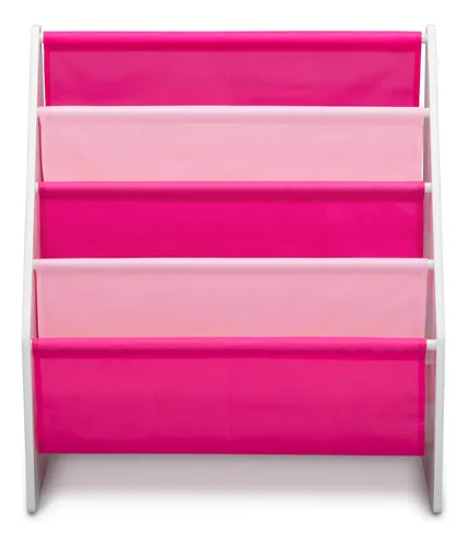 Rack Para Libros Blanco Y Rosado Rosa