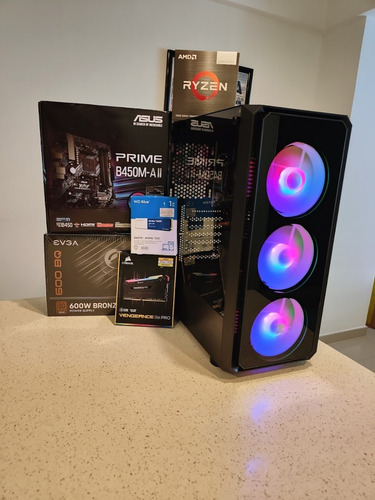 Imagen 2 de 5 de Computadora Pc Gamer Ryzen 7 5700g, 8gb Ram, 256gb Mvne M.2