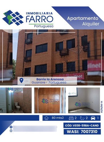 Se Alquila Apartamento Barrio La Arenosa Carrera 11 Ve-08