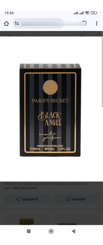 Paris Corner Paris's Secret Black Angel.mujer Edp100ml