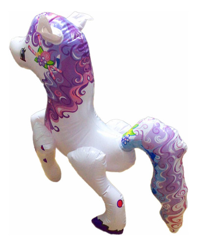 3 Unicornio Poni Figura Inflable Playa Juguete 55cm