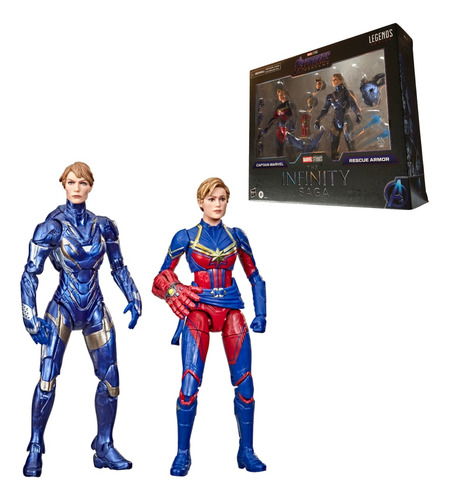 Avengers Capitana Marvel Rescue Armor Pepper Marvel Legends 