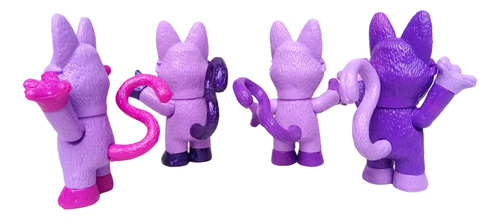 Smiling Critters 4 Figuras 10 Cm Altura, Articulados Catnap