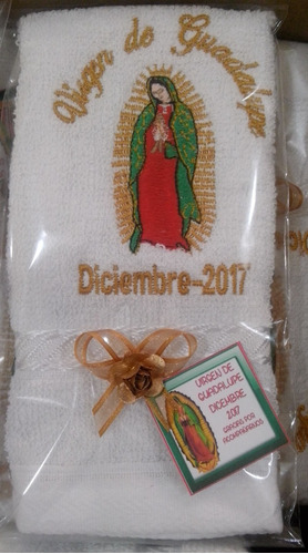 Recuerdo Toallitas Bordadas Para Rezos Virgen De Guadalupe