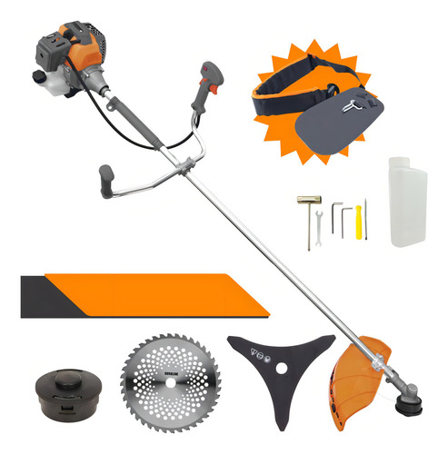 Podador De Grama à Gasolina Tekna Rl520p 52cc + Kit Facas