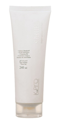 Shampoo Anticaspa K.pro Linha Super Clear 240ml