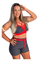 Comprar Roupas Fitness Short+top Para Musculação Empina Bumbum