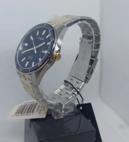 Citizen Quartz Date Two Tone Bi5054-53l ¨¨¨¨¨¨¨¨¨¨¨¨dcmstore Color de la correa Plata Y Oro Color del bisel Plata Y Oro Color del fondo Azul