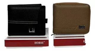 Cartera Para Hombre De Piel -2 Piezas- Imperial Horse C/caja