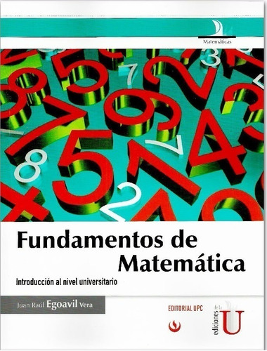 Libro Fundamentos De Matemática/ Egoavil