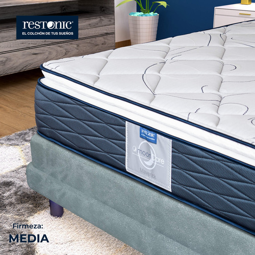 Colchón King Size + Matrimonial Restonic Maverick Moon Care