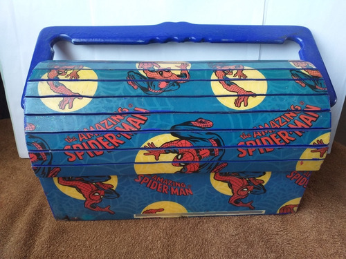 Lonchera De Colección- Spiderman - Lonchera De Madera (Usado)
