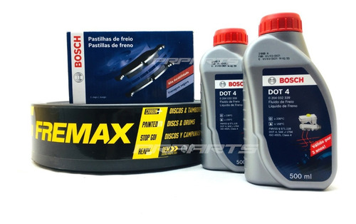 Imagem 1 de 1 de Kit Completo Para Freio Dianteiro Discos E Pastilhas Volks Gol G6 G5 1.0 1.6