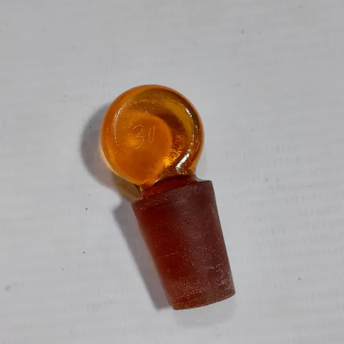 Antiguo Frasco Farmacia Cristal Con Vaso Mag 63717 (Usado)