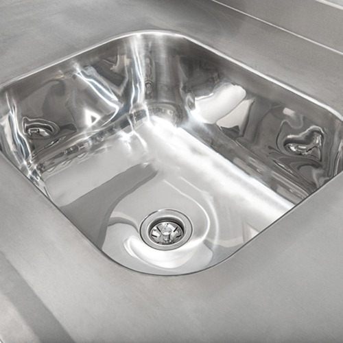 Mesa De Manipulação Com 1 Pia Inox 150x70 Prateleira Imeca