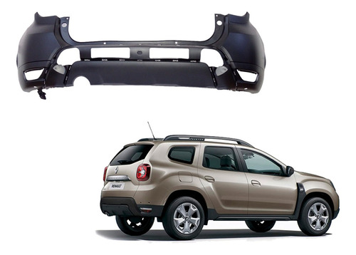 Parachoque Trasero Renault Duster 2021-2023 (p/pintar)