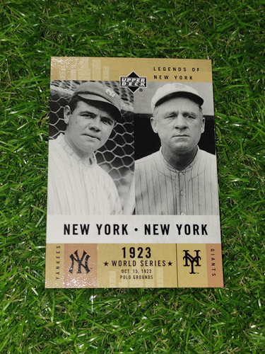 Cv Babe Ruth Y John Mcgraw Upper Deck Legends Of New York 