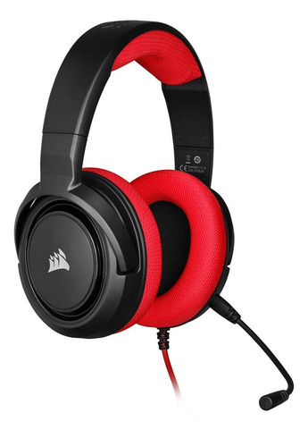 Imagen 2 de 4 de Audífonos gamer Corsair HS35 Stereo red