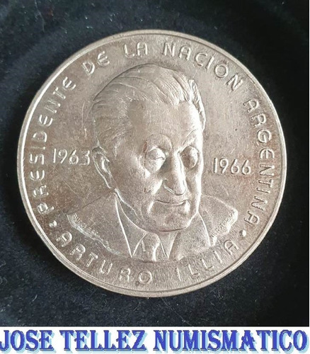 Arturo Illia Medalla Conmemoratiiva Año 1986 Mb Palermo