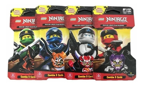 Jogo De 20 Cards Lego Ninjago Blister Envelopes Colecionável