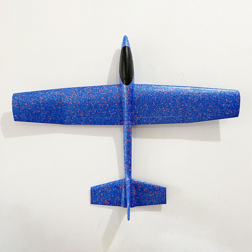 Avião De Espuma Glider Glider Toy Aircraft Party Fire Azul