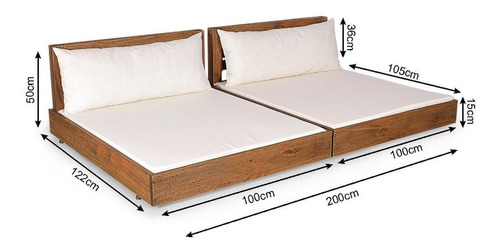 Conjunto 2 Sofás Chaise Versatti Rustic Ref 3010