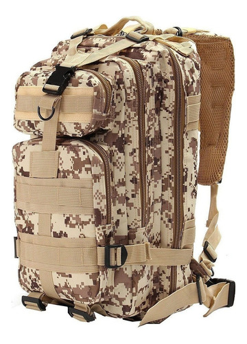 Mochila Militar Assalt Tática Masculina Feminina Impermeável Cor Deserto