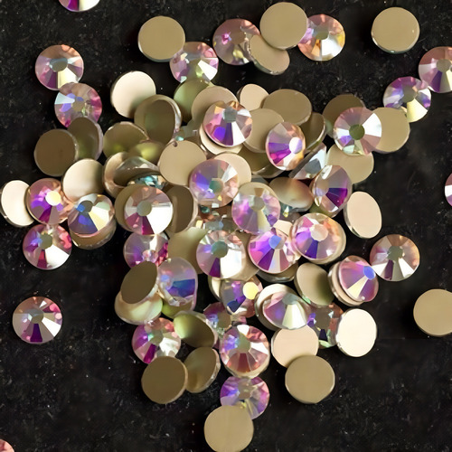 Piedras Cristales Tornasol/dorado Decoracion Para Uñasss10