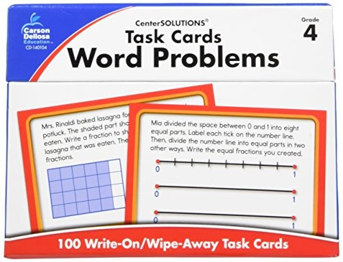 Task Cards Word Problems, Grade 4