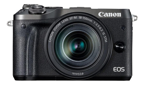  Canon EOS M6 18-150mm IS STM Kit mirrorless cor  preto