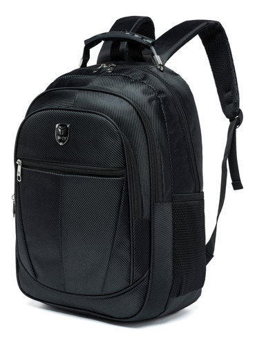 Mochila Perfect For You Masculina Resistente Dia A Dia Cor Preto Desenho Do Tecido Lisa