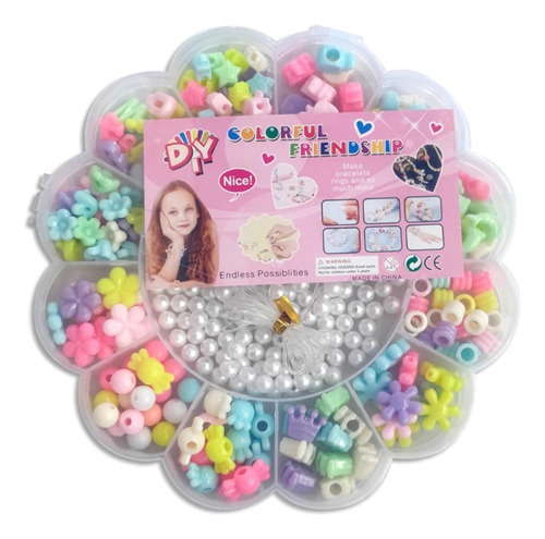 Kit Set Para Armar Pulseras Collares Cuentas Bijou Juego