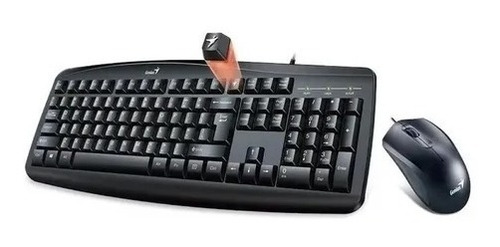Imagen 3 de 4 de Combo Teclado Mouse Genius Km-200 Usb Cableado Español Pc