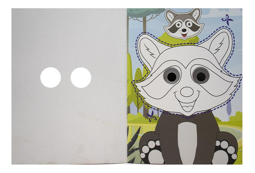 Máscaras Divertidas - Colorir & Recortar: Animais