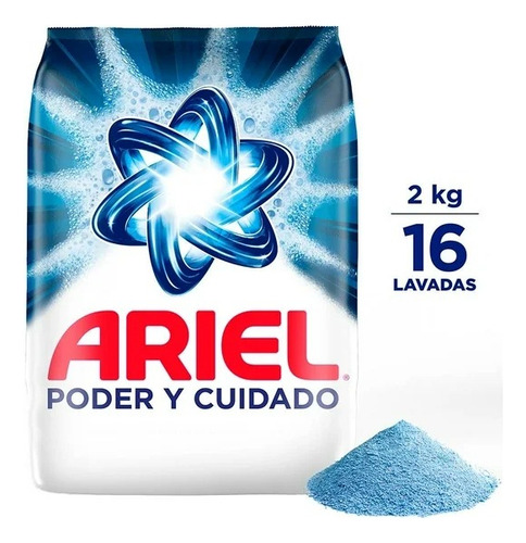 Detergente Líquido Ariel Poder Y Cuidado Lava Ropa Blanca Y