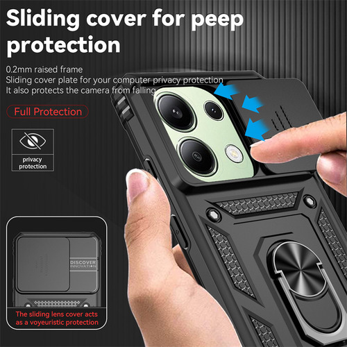 Funda Armor A Prueba De Golpes Para Xiaomi Redmi Note 13 Pro 5g 4g Slide Lens Protect Funda De Teléfono Para Redmy Note13 Note13pro 5g