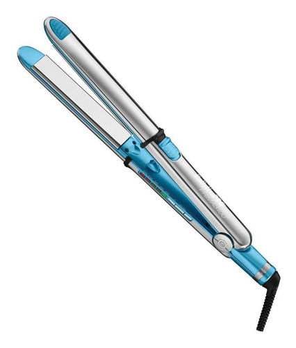 Imagen 1 de 2 de Plancha de cabello BaBylissPRO Nano Titanium Optima 3100 BABSS3100TES plata y azul 120V
