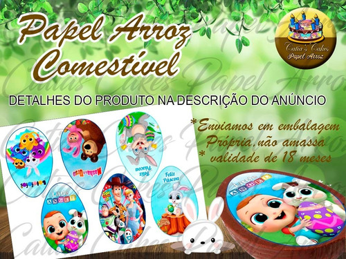 Imagem 1 de 1 de Páscoa Papel De Arroz Ovo De Colher 150gr Infantil Criança