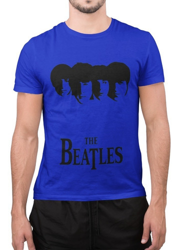 Polera Unisex The Beatles Rock&roll Siluet Estampado Algodon