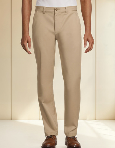 Pantalon De Vestir Para Hombre George Corte Recto Premium