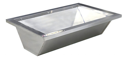 Braseiro Inox Para Churrasqueira Carvão 71,5x50 Cm